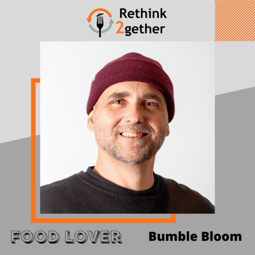 Frederic Boucher, founder of BumbleBloom, a company that makes vegan honey alternative